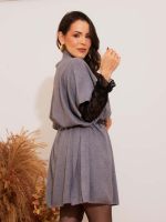 Poncho Feminino Tricô Amplo Nina