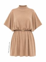 Poncho Feminino Tricô Amplo Nina