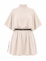 Poncho Feminino Tricô Amplo Nina