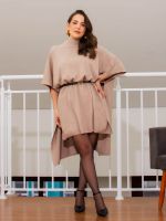 Poncho Feminino Tricô Amplo Nina