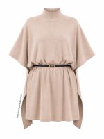 Poncho Feminino Tricô Amplo Nina