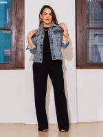 Blusa Feminina Canelada Manga Curta Oversized Ampla Claudia