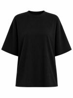 Blusa Feminina Canelada Manga Curta Oversized Ampla Claudia