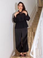 Calça Feminina Acetinada Pantalona Alice