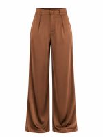 Calça Feminina Acetinada Pantalona Alice