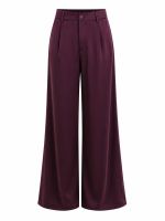 Calça Feminina Acetinada Pantalona Alice