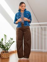 Jaqueta Jeans Feminina Barra Desfiada Lilian