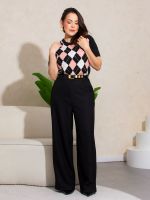 Blusa Feminina Tricô Argyle Constanza