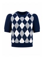 Blusa Feminina Tricô Argyle Constanza