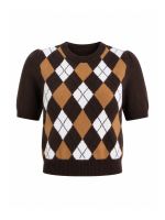 Blusa Feminina Tricô Argyle Constanza