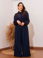 Camisa Feminina em Chiffon Texturizado Mirella