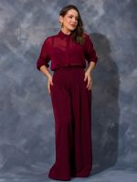 Camisa Feminina em Chiffon Texturizado Mirella