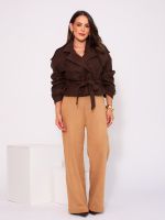 Casaco Feminino Lã Batida Curto Priscila