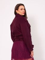 Casaco Feminino Lã Batida Curto Priscila