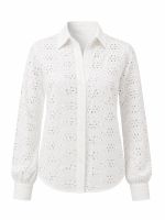 Camisa Feminina em Laise Floral Londres