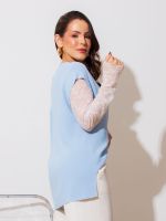 Blusa Feminina Modal Gola V Nice
