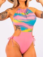 Maiô Estampado com Recortes Laterais e Costas Cross Back San Andrés