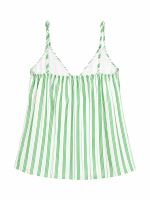 Blusa Feminina Listrada Alças Finas com Amarração Isadora