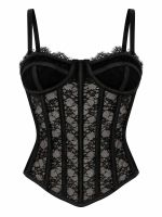 Corset Feminino de Renda Anabela