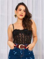 Corset Feminino de Renda Anabela