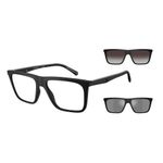 ARMAÇÃO PARA ÓCULOS DE GRAU CLIP ON EMPORIO ARMANI EA425850011W56X17145