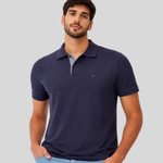 Camisa Polo Masculina Ogochi PQ Slim Azul Marinho (K12900)