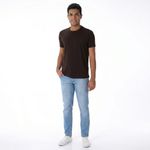 Camiseta Masculina Ogochi Red Slim Marrom Escuro(k16792)