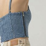 Blusa Feminina Levi´s Cropped  Xadrez  Azul(005000002)