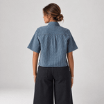 Camisa Feminina Levi's  Xadrez Azul (005CR0006)