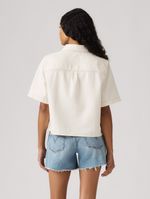 Camisa Feminina Levi's Logan Manga Curta Off White (005CR0001)