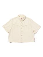 Camisa Feminina Levi's Logan Manga Curta Off White (005CR0001)