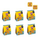 Kit 6 Marineritas Clasicas Praat - Biscoito salgado com sal marinho - SEM GLÚTEN - 125g
