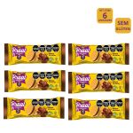 Kit 6 Rellenas - Biscoitos doces recheados sabor baunilha com recheio de chocolate - SEM GLÚTEN - 90g - Praat