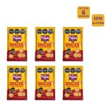 Kit 6 Snacks Praat - Biscoito salgado sabor assado criollo - SEM GLÚTEN - 55g