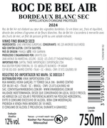 Roc de Bel Air Blanc 2024 - Bordeaux - 750ml