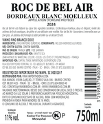 Roc de Bel Air Blanc Moelleux (Doce) 2024 - Bordeaux - 750ml