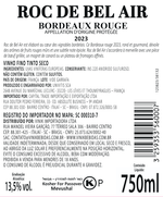 Roc de Bel Air Rouge 2023 - Bordeaux - 750ml