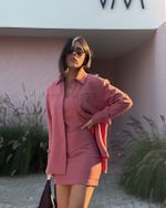 Camisa Franjas Village - Rosa