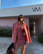 Camisa Franjas Village - Rosa