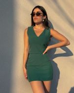 Vestido Curto Bloom - Verde