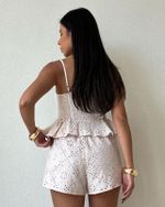 Top Peplum Palazzo - Bege