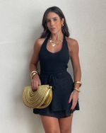 Saia Curta Tricot Ibiza - Preto
