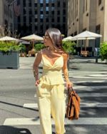 Calça Aria - Amarelo Manteiga