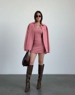 Camisa Franjas Village - Rosa