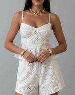 Top Peplum Palazzo - Bege