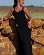 Vestido Longo Capilla - Preto