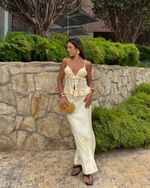Saia Longa Serena - Amarelo
