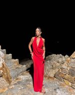 Vestido Longo Riviera - Vermelho