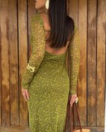 Vestido Tule Aruana - Verde
