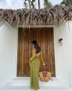 Vestido Tule Aruana - Verde
